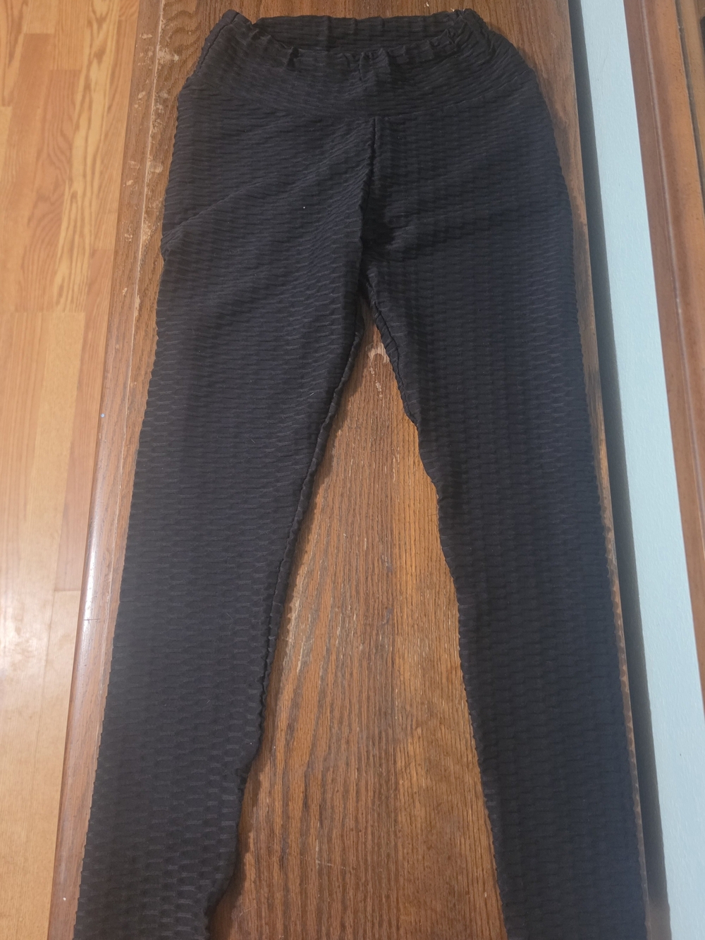 Source Unknown Black Textured Leggings